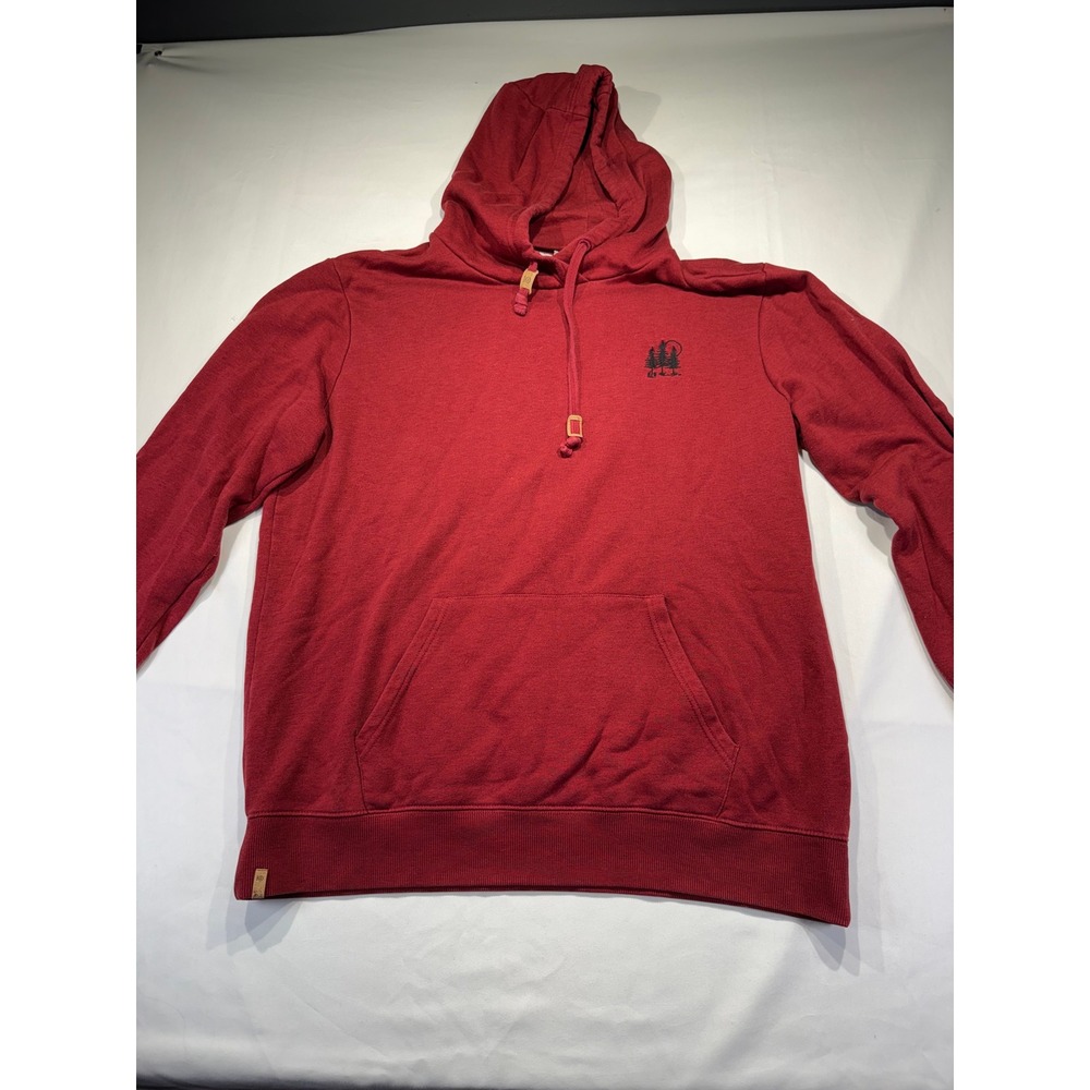 Tentree Mens XL Organic Cotton Blend Tree Graphic Hoodie Red Heather Pullover